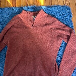 Mountain Hardwear Rust WOOL knit Fleece